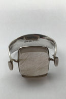 Georg Jensen Sterling Sølv Armring No. 203 + 203B Rutil Quartz Torun