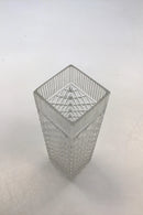 Glasvase med Facetslibninger