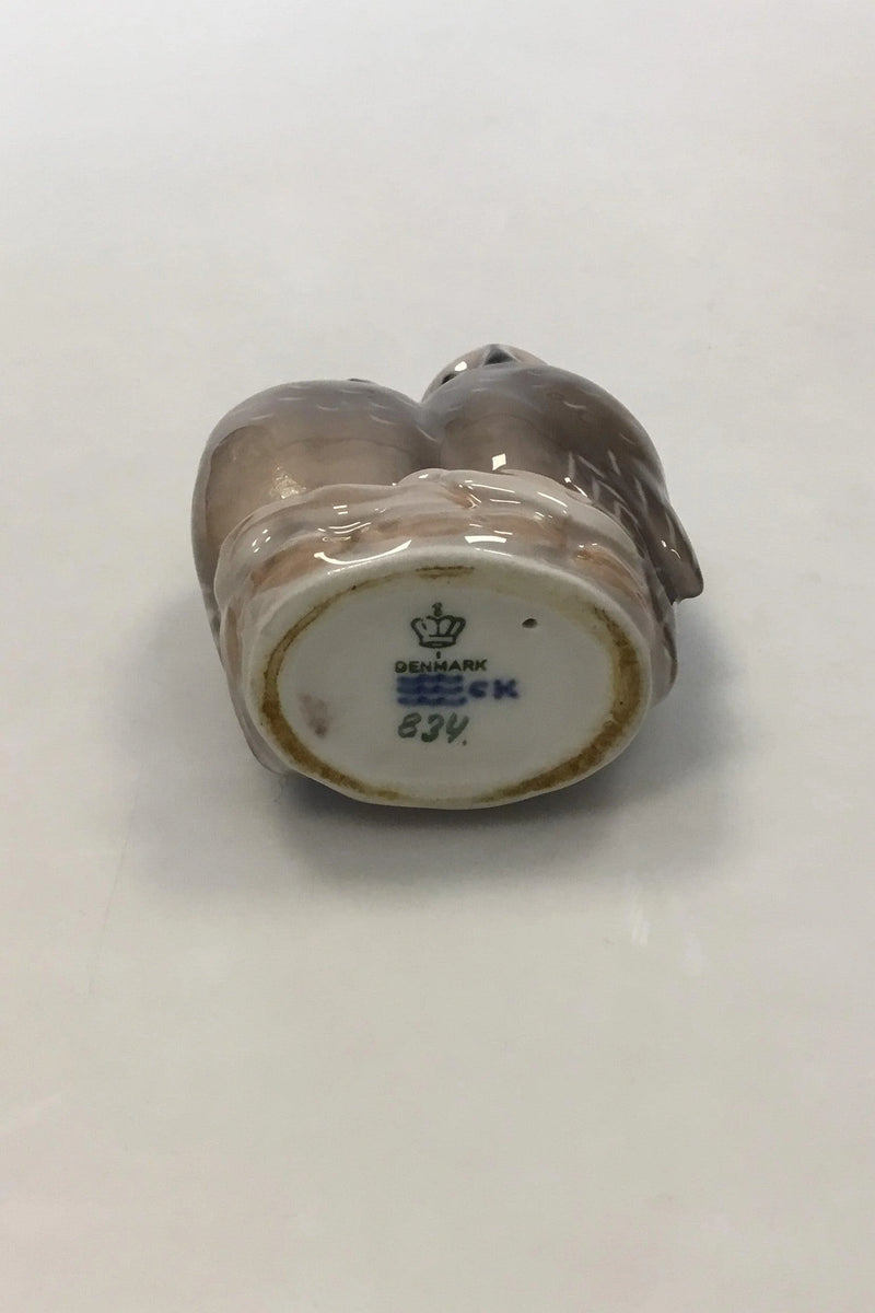Royal Copenhagen Figur af uglepar No 834