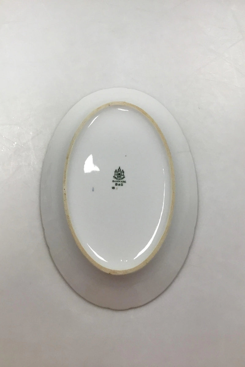 Bing & Grøndahl Sommerfugl med Guld Ovalt Fad No 18