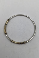 Georg Jensen / Hans Hansen Sterling Sølv / Guld Armring