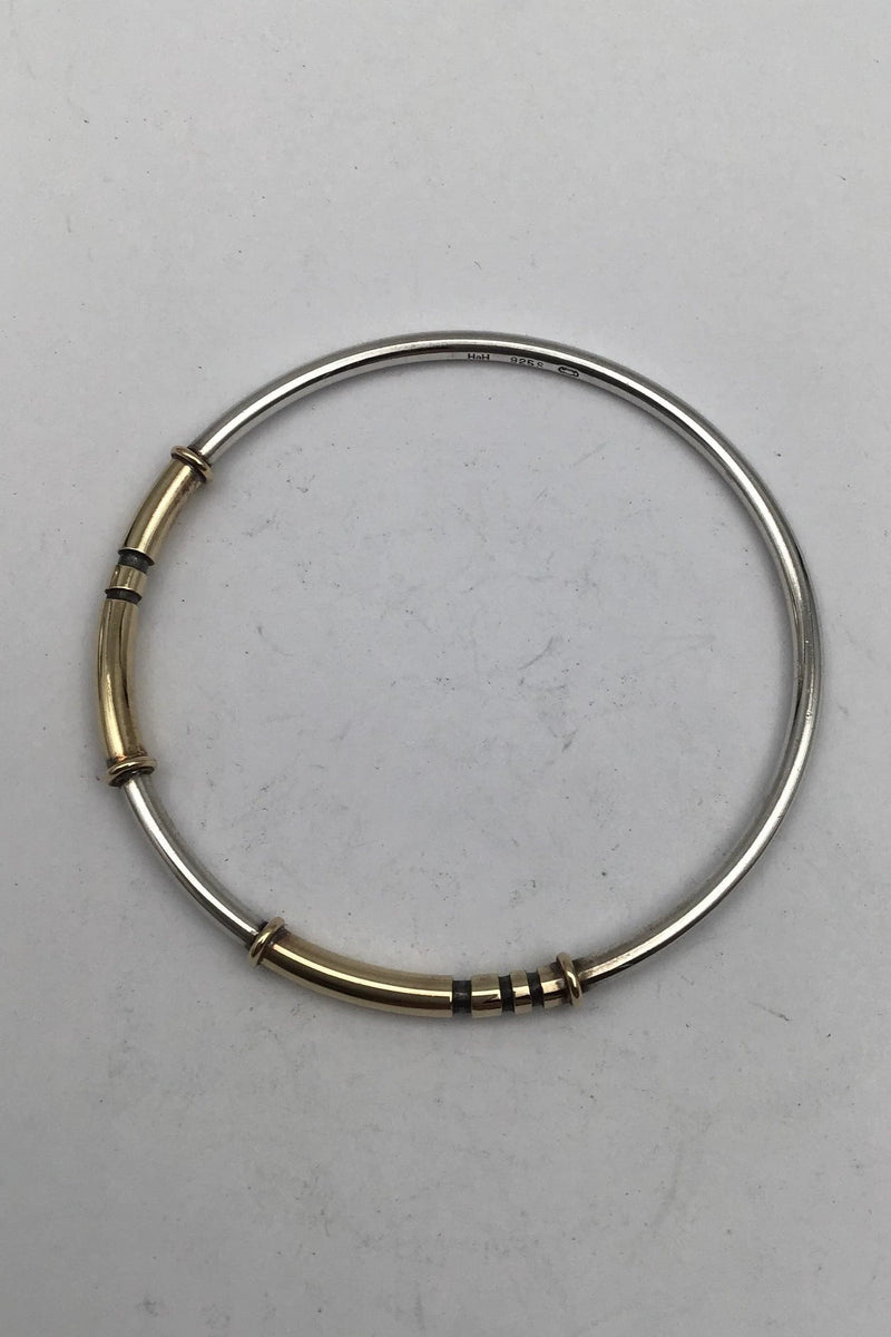 Georg Jensen / Hans Hansen Sterling Sølv / Guld Armring