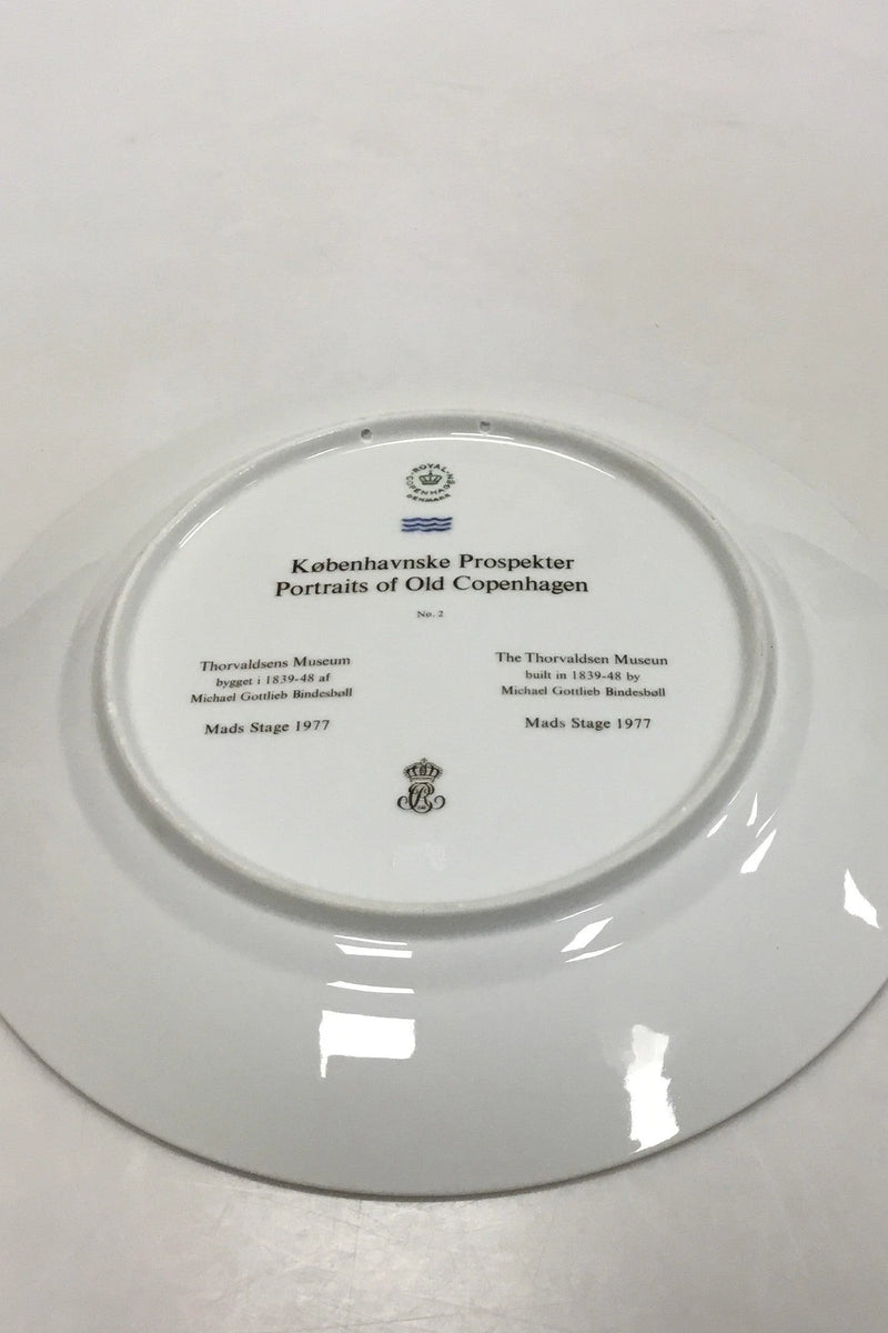 Royal Copenhagen Platte Københavnske Prospekter Thorvaldsens Museum No 2