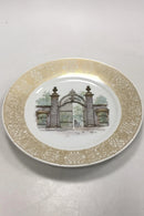 Royal Copenhagen Platte Københavnske Prospekter Port til Kongens Have Dronningeporten No 4