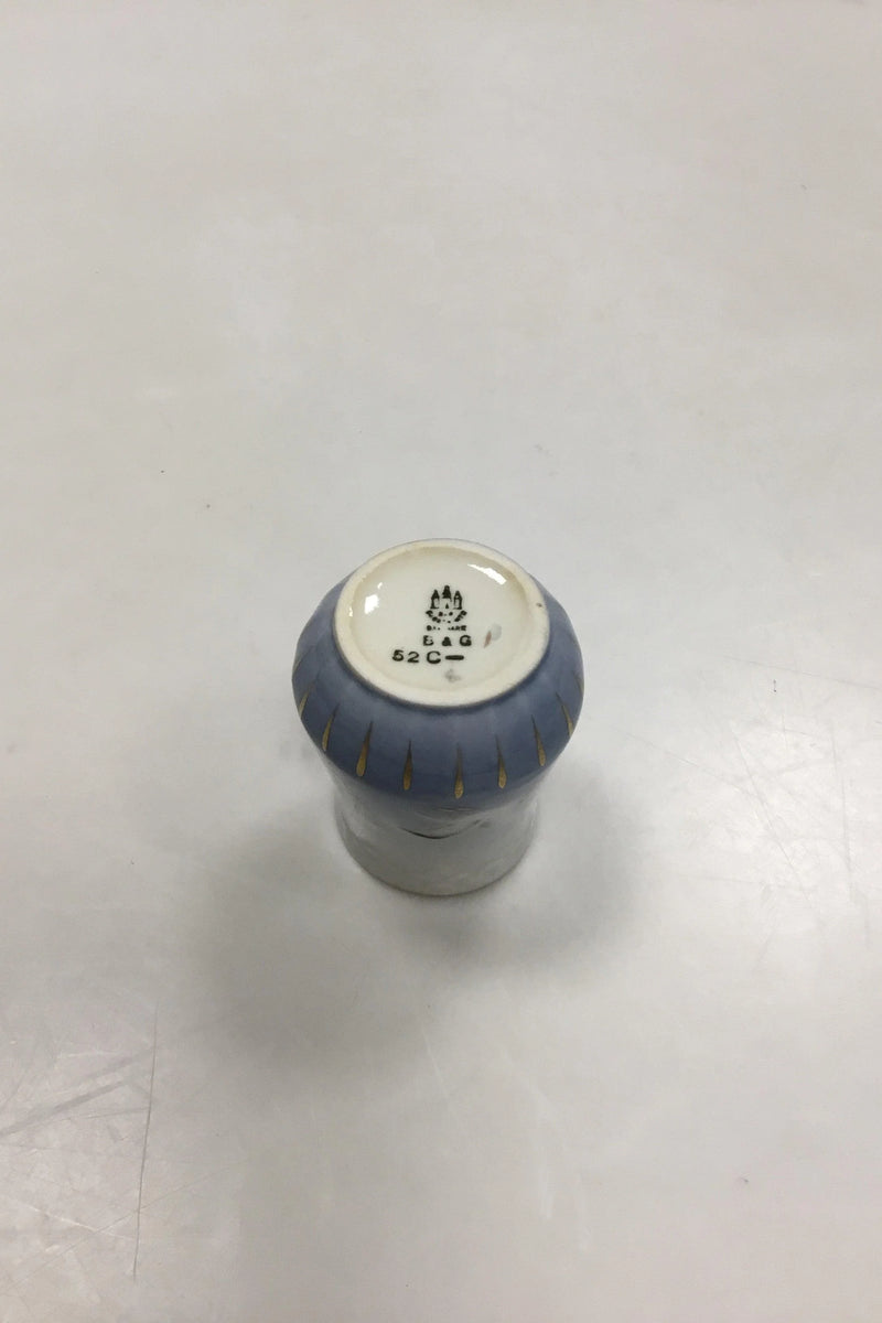 Bing & Grøndahl Måge med Guld Lille Sennepskrukke uden Låg No. 52C/551