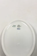 Bing & Grøndahl Hvidt glat stel med guldkant Oval skål No 312