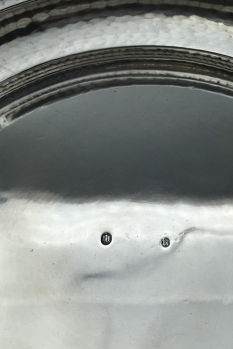 Dansk Sølv Frugtskål med glasindsats (1921)