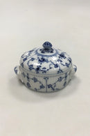 Royal Copenhagen Muselmalet Riflet marmeladekrukke No 2249