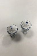 Royal Copenhagen Musselmalet Riflet Salt -og pebersæt No. 467/480