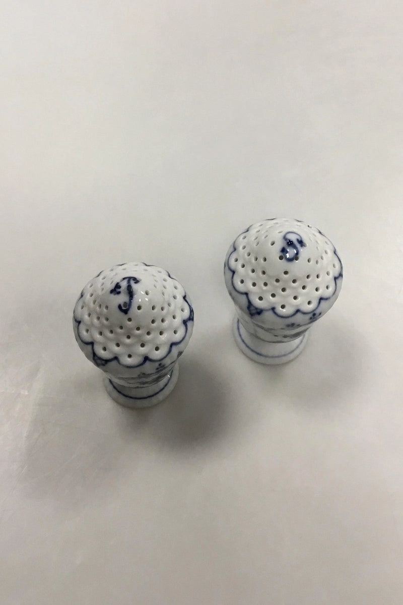 Royal Copenhagen Musselmalet Riflet Salt -og pebersæt No. 467/480