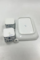 Bing og Grøndahl Blåmalet / Royal Copenhagen Musselmalet Riflet Gammelt Blækhus