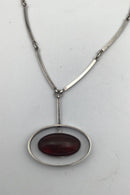 Niels Erik von Sterling Silber Halskette (Bernstein)