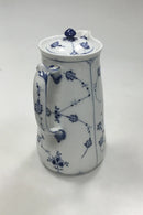 Royal Copenhagen Musselmalet Riflet Kande med låg No 34