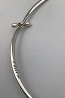 Georg Jensen Sterling Sølv Halsring No. 296 m Perler Torun