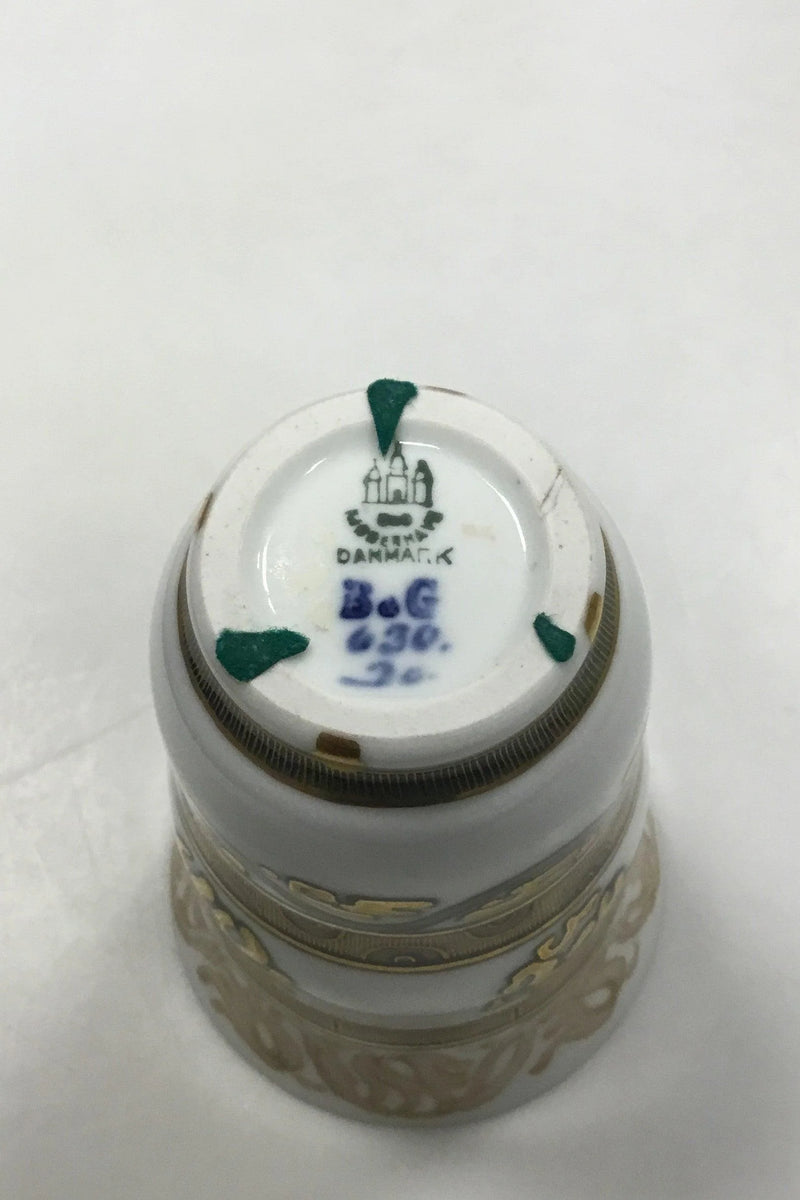 Bing og Grøndahl Unika Art Nouveau vase med gulddekoration