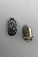 Georg Jensen Sterling Silber Jahresohrclip 2007 (Karneol)