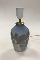 Bing og Grøndahl Art Nouveau Vase omdannet til lampe No 1302/6238