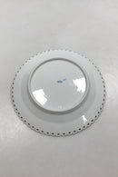 Royal Copenhagen Blue Fluted Full Lace Lunch Plate with Gold No 1086