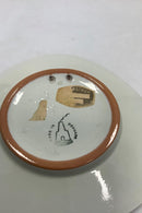 Knabstrup Platte med Storm P. Motiv og Vers