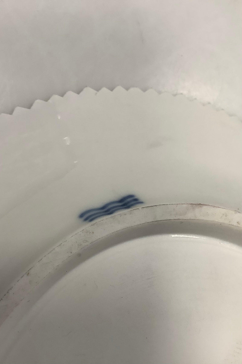 Royal Copenhagen Hvid Flora Danica Perle Ovalt Serveringsfad No 3516