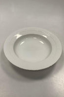 Royal Copenhagen White Flora Danica Perlestel Dyb Tallerken No 20/3545