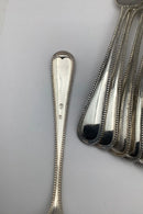 Set of 11 Danish Silver cake forks from 1919