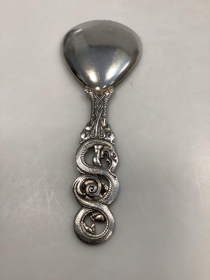 Dansk Sølv Servingsske af .C.I. Moinichen med Thor og midgaardsormen