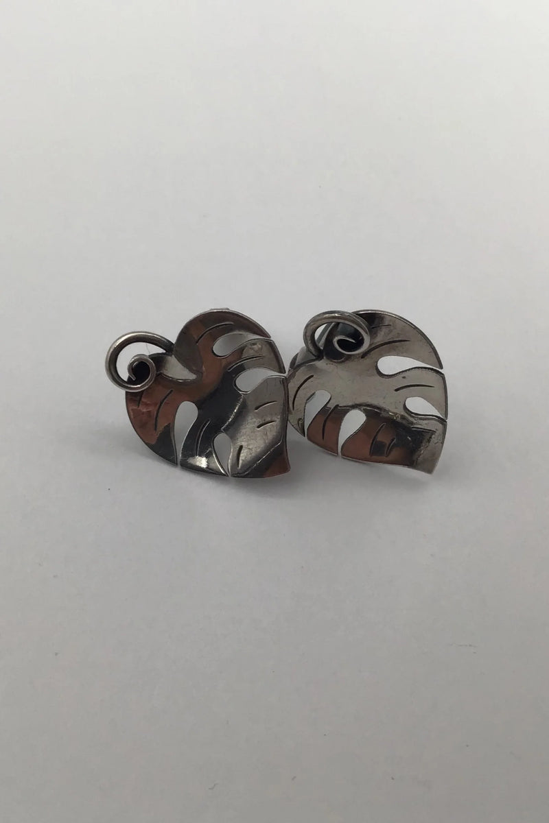 A. Michelsen Sterling Sølv Øreclips