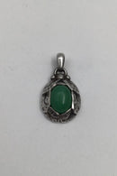 Georg Jensen Sterling Sølv Årsvedhæng 1997 (Grøn Agat)