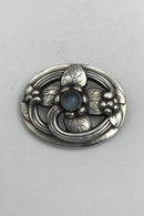Georg Jensen Sterling Sølv Broche No. 138 (Månesten)