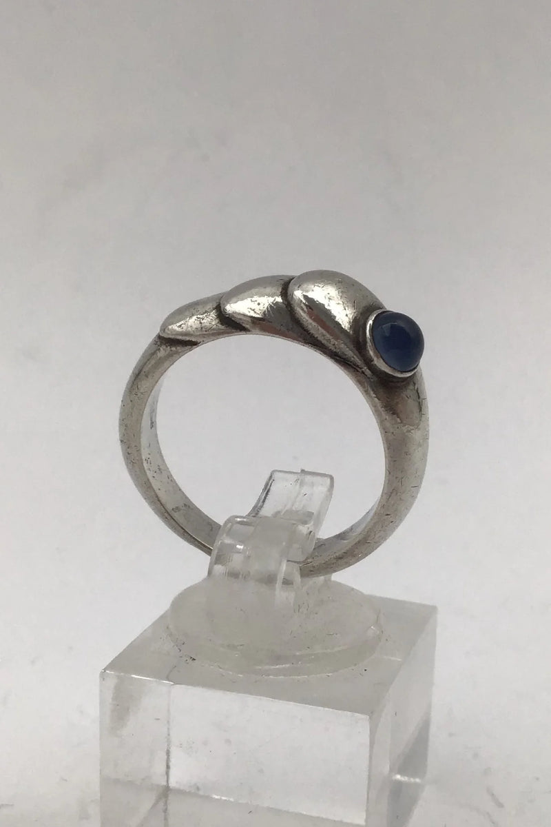 Georg Jensen Sterling Sølv Ring (No. 362) Månesten Ole Kortzau