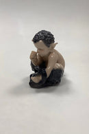 Royal Copenhagen Figur Faun med Slange No 1812