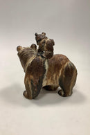 Arne Ingdam Keramik Figur af Bjørn og Unge Unika