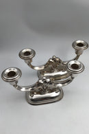 David Andersen Silver Two-armed Candlesticks (2) (1888-1925)