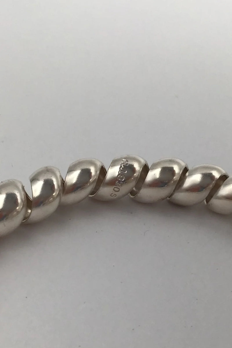 Hans Jensen Sølv Spiral-armring
