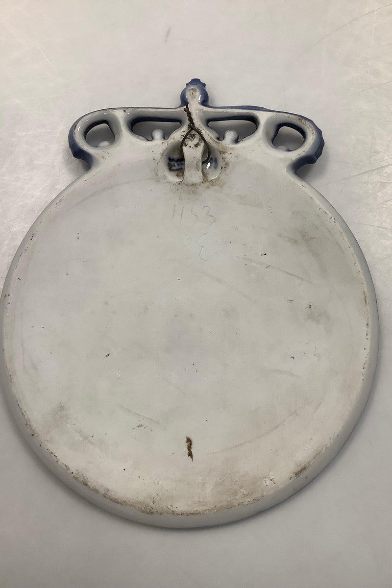 Royal Copenhagen Fransk Forhandler Skilt med Krone, tidlig