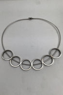 Hans Hansen Sterling Sølv Moderne Halsring No. 359 Bent Gabrielsen
