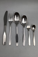 Hans Hansen Sterling Sølv Charlotte Bestiksæt 12 Personer (72 dele)