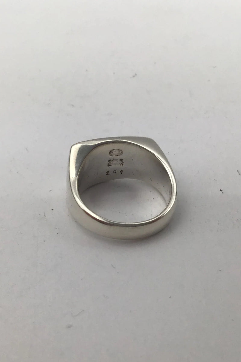 Georg Jensen Sterling Sølv Ring No. 141 Plaza Henning Koppel