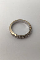 Flemming Lund 14K Hvidguld Alliancering (10 Brillanter x 0.02)
