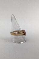 Bernhard Hertz 14K Gold Ring Trio (Zirconia)