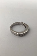 Sixtus Thomsen 14K Hvidguld Ring (Brillanter 9 x 0.03)