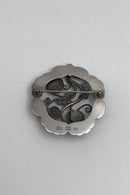 Georg Jensen Sterling Sølv Broche No. 159 Månesten