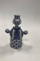 Bjørn Wiinblad 工作室烛台，蓝色，编号 L89，1976 年制造