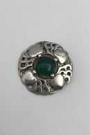 Tidlig Georg Jensen 826 Sølv Broche (No.3) Agat (1904-1908)