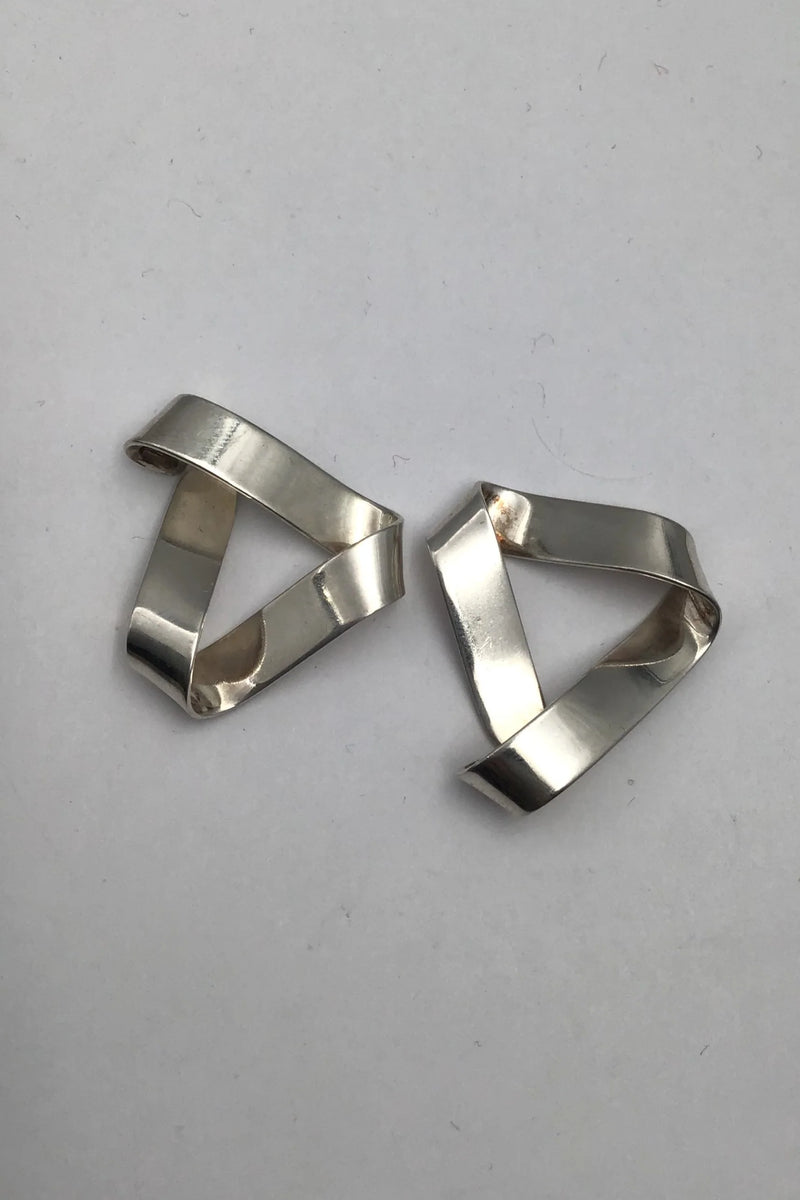 Hans Hansen Sterling Sølv "Øreringe"