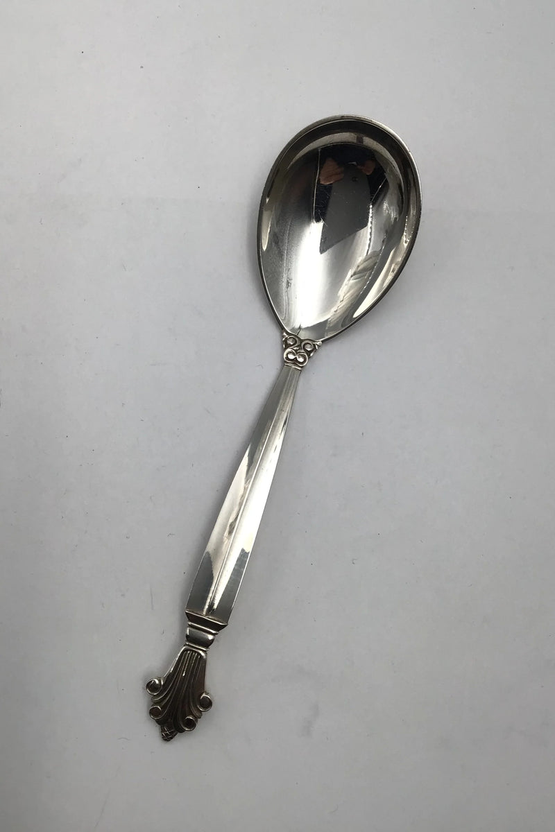 Georg Jensen Sterling Sølv Dronning Marmeladeske 163B (kurvet)