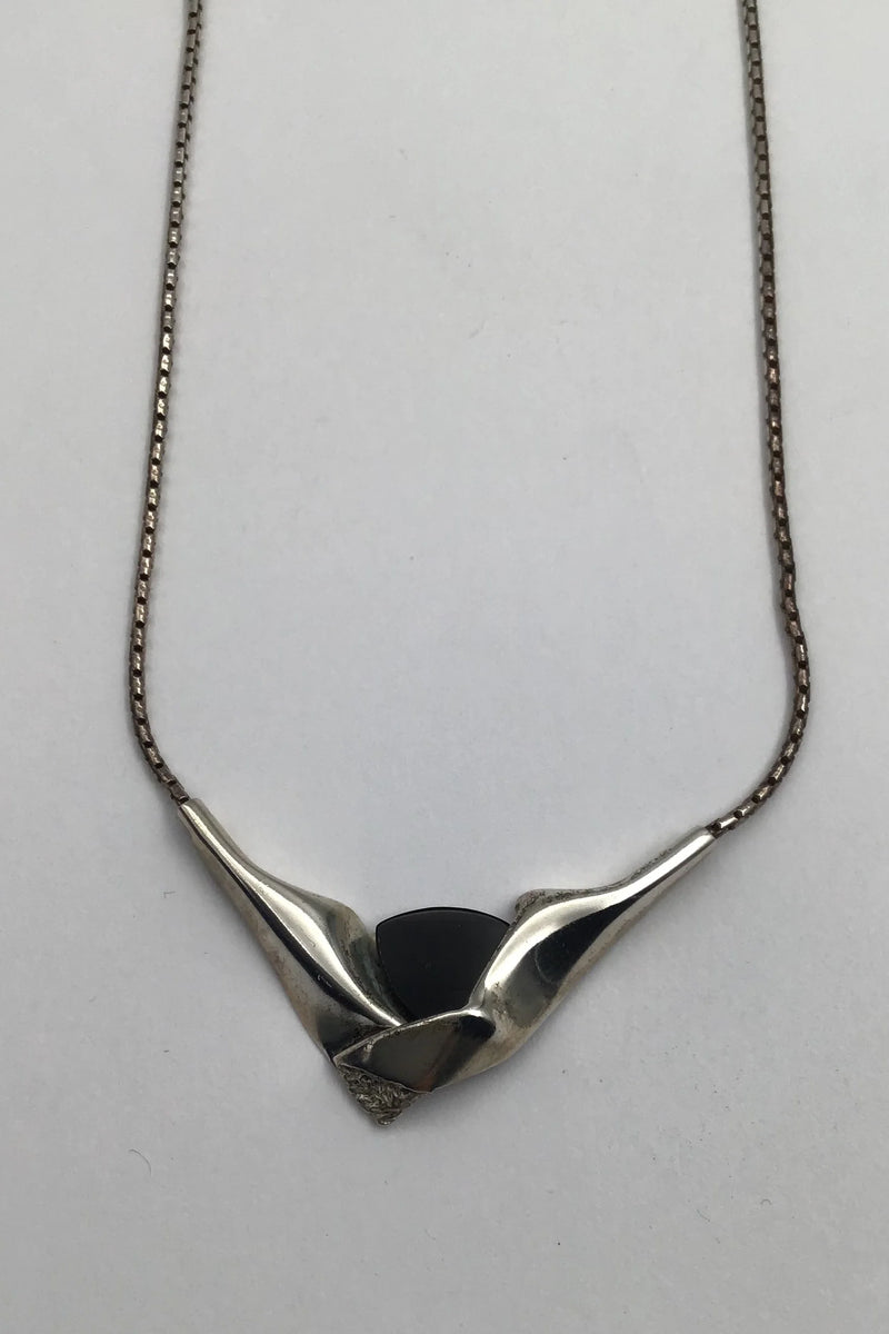 Niels Erik From Sterling Sølv Halskæde (Onyx)