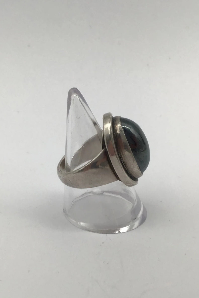 Georg Jensen Sterling Sølv Ring No. 46A Hæmatit