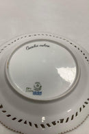 Royal Copenhagen Flora Danica Fugle Frokosttallerken No 20/3554 med gennembrudt kant.